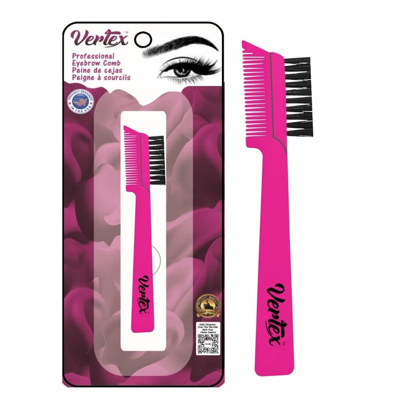 VERTEX Eyebrow Brush Pencil Comb Kit - Duo Spoolie Thin Angled Real Firm Bristles Filling Blending Definer Techniques For Tint Powder Brow Pomade Gel Makeup Combing Eye Lashes To Shape Eyelashes Growth - Image 1